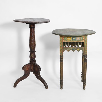 Lot 289 - A découpage tripod table
