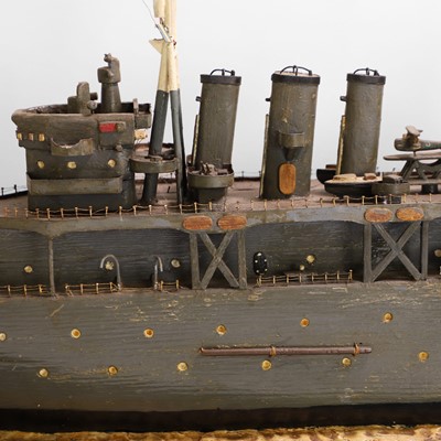 Lot 244 - A scratch-built model of 'HMS London'