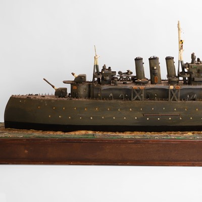 Lot 244 - A scratch-built model of 'HMS London'