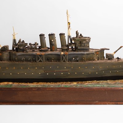 Lot 244 - A scratch-built model of 'HMS London'