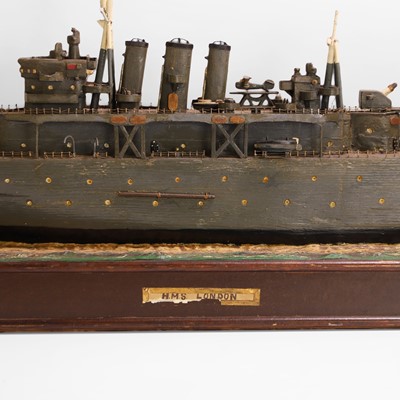 Lot 244 - A scratch-built model of 'HMS London'