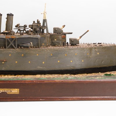 Lot 244 - A scratch-built model of 'HMS London'