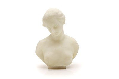 Lot 283 - A French alabaster bust