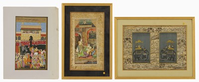 Lot 228 - Three Mughal miniatures