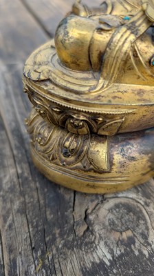 Lot 125 - A gilt-bronze bodhisattva