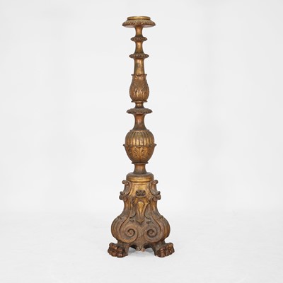 Lot 107 - A carved and gilt torchère