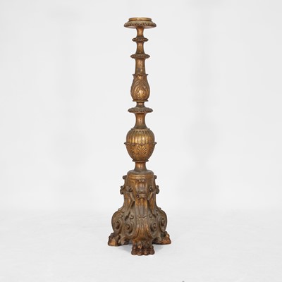 Lot 107 - A carved and gilt torchère