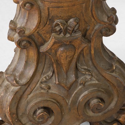Lot 107 - A carved and gilt torchère