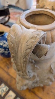 Lot 39 - A neoclassical terracotta urn by Jean Garouste