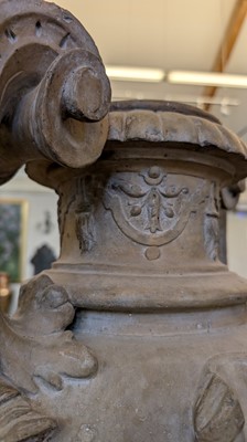 Lot 39 - A neoclassical terracotta urn by Jean Garouste