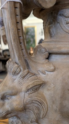 Lot 39 - A neoclassical terracotta urn by Jean Garouste