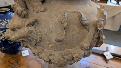 Lot 39 - A neoclassical terracotta urn by Jean Garouste