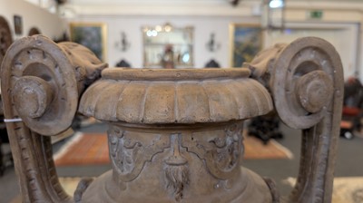 Lot 39 - A neoclassical terracotta urn by Jean Garouste