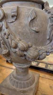 Lot 39 - A neoclassical terracotta urn by Jean Garouste