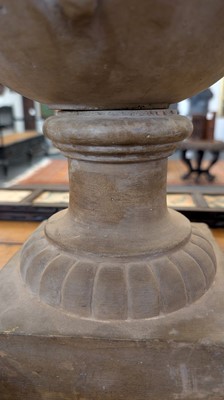 Lot 39 - A neoclassical terracotta urn by Jean Garouste