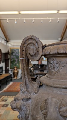 Lot 39 - A neoclassical terracotta urn by Jean Garouste