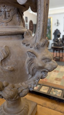 Lot 39 - A neoclassical terracotta urn by Jean Garouste