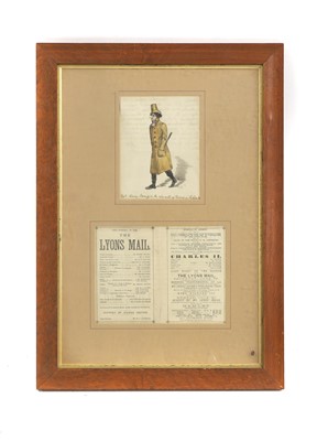 Lot 187 - A watercolour caricature Sir Henry Irving
