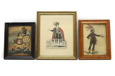 Lot 197 - Three tinsel pictures