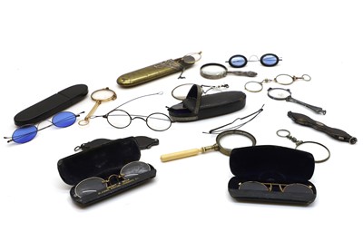 Lot 385A - A collection of early spectacles