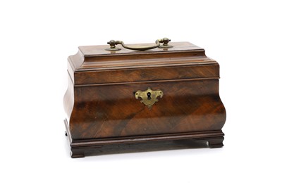 Lot 309 - A George III mahogany tea caddy