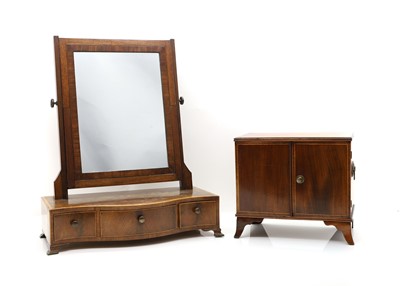 Lot 329 - A Regency mahogany dressing table mirror