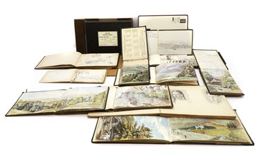 Lot 334 - A group of Victorian sketchbooks