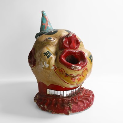 Lot 169 - A papier mâché clown's head