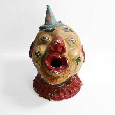 Lot 169 - A papier mâché clown's head