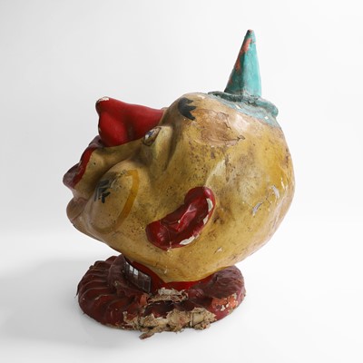 Lot 169 - A papier mâché clown's head