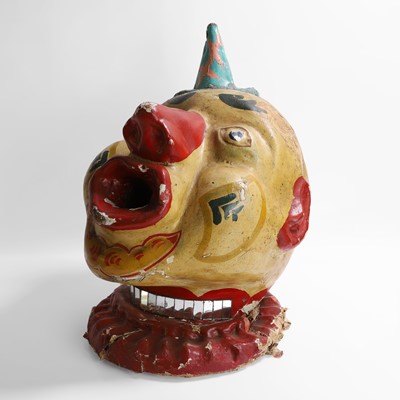 Lot 169 - A papier mâché clown's head