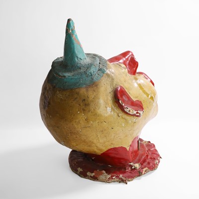 Lot 169 - A papier mâché clown's head