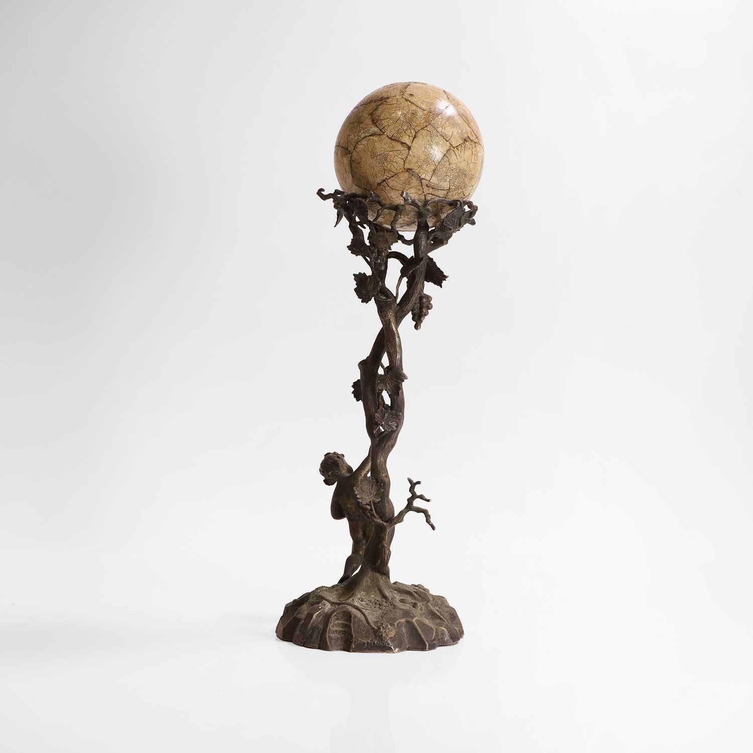 Lot 158 - A silvered-bronze centrepiece