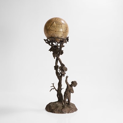 Lot 158 - A silvered-bronze centrepiece