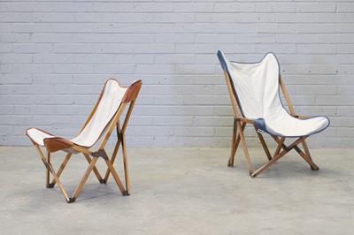 Lot 6 - A pair of 'Tripolina' butterfly chairs