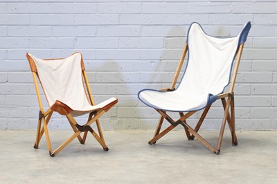 Lot 6 - A pair of 'Tripolina' butterfly chairs
