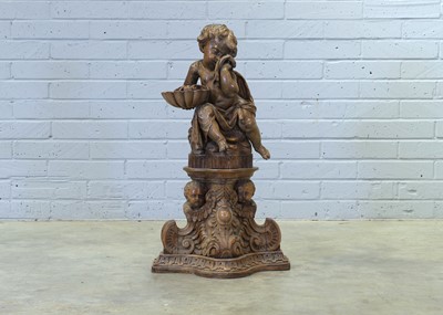 Lot 7 - An Italian carved walnut statue