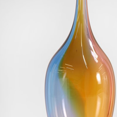 Lot 348 - Three 'Fidji' bottle vases by Kosta Boda