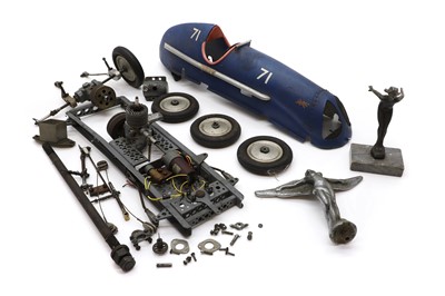 Lot 393 - A scratch built model of a racing car