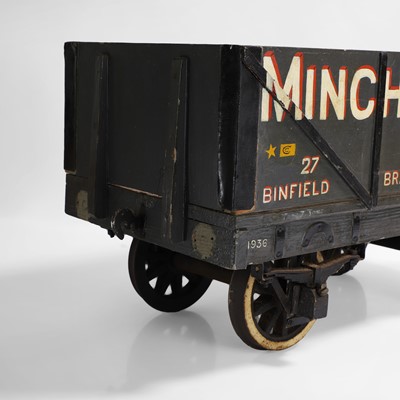 Lot 240 - Two scratch-built wood and painted railway wagons