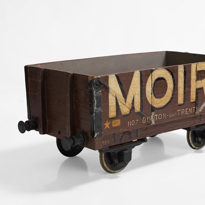 Lot 240 - Two scratch-built wood and painted railway wagons