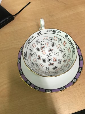 Lot 168 - A fortune teller's tea-leaf divination cup and saucer