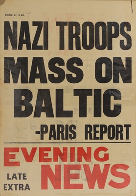 Lot 225 - Second World War newspaper advertising posters