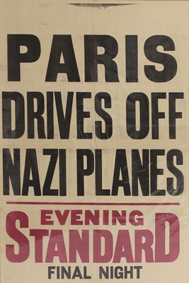 Lot 225 - Second World War newspaper advertising posters