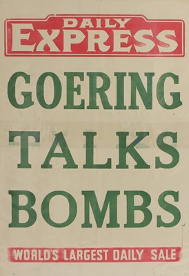 Lot 225 - Second World War newspaper advertising posters