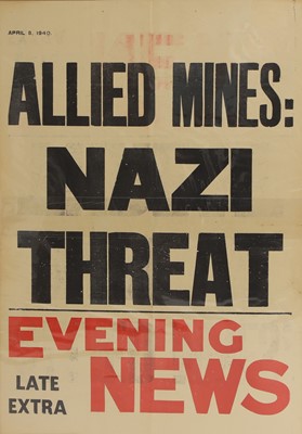 Lot 225 - Second World War newspaper advertising posters