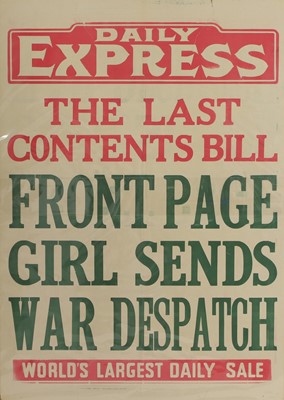 Lot 225 - Second World War newspaper advertising posters