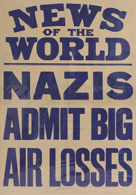 Lot 225 - Second World War newspaper advertising posters