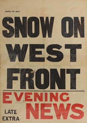 Lot 225 - Second World War newspaper advertising posters