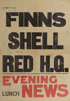 Lot 225 - Second World War newspaper advertising posters